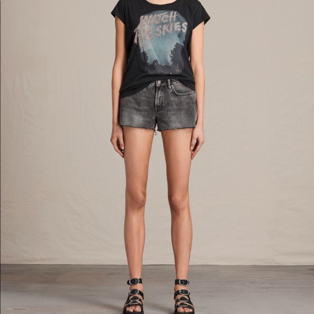 All Saints Grey Lea Shorts